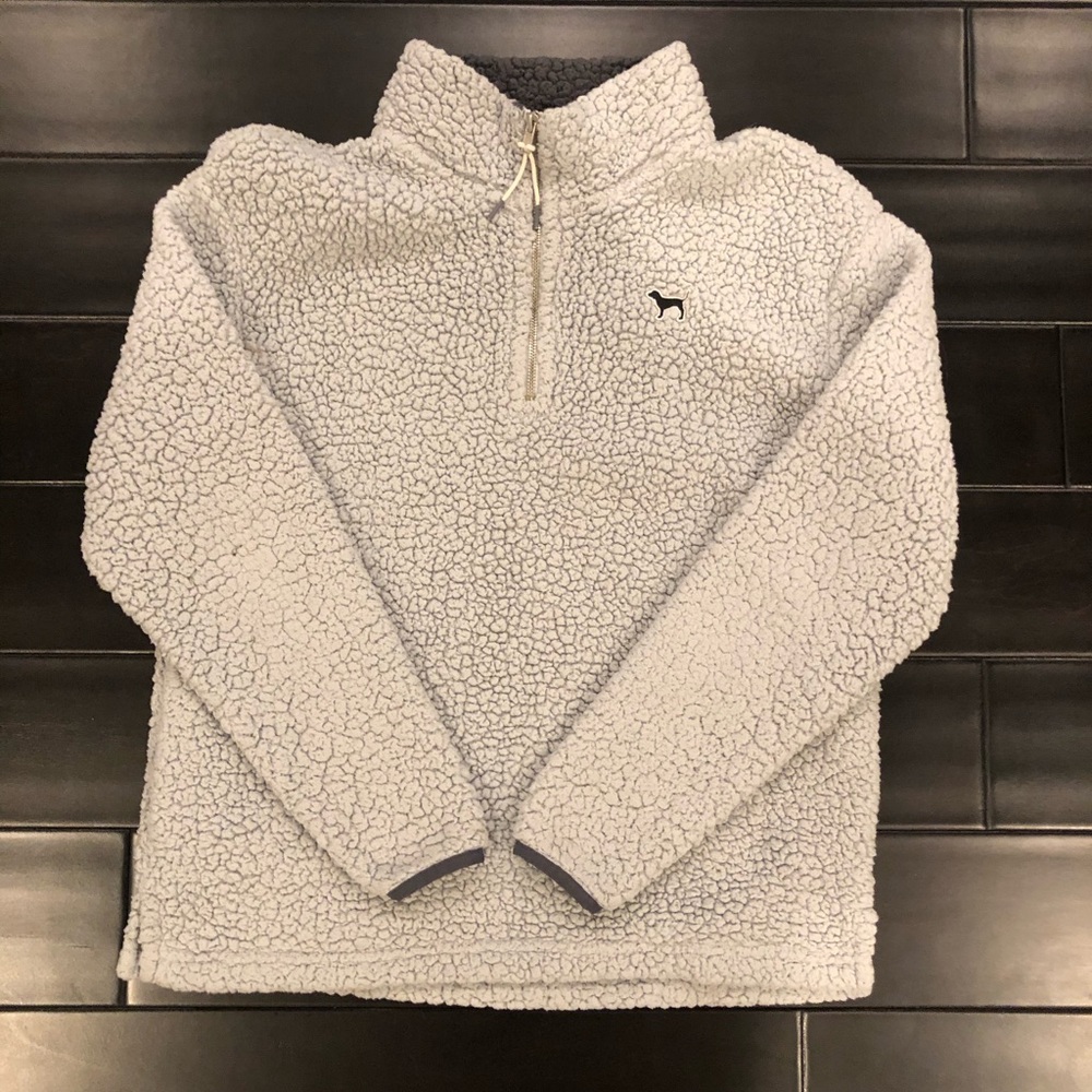 vs pink fluffy zip up